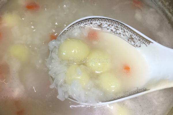 玉米丸子粥的做法图解6