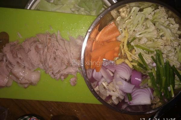 回锅猪后腿肉的做法图解4