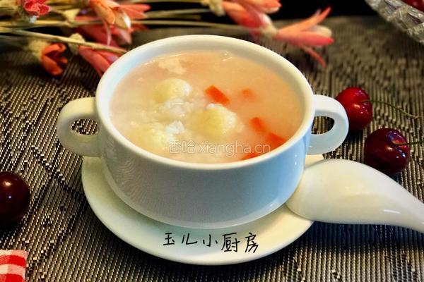 玉米丸子粥的做法图解7