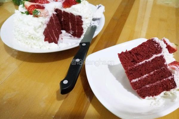 红丝绒漩涡蛋糕的做法图解29