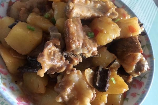 土豆烧排骨的做法图解6