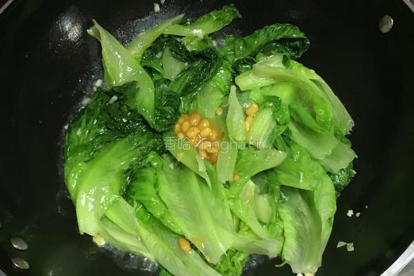 家常炒生菜的做法图解4