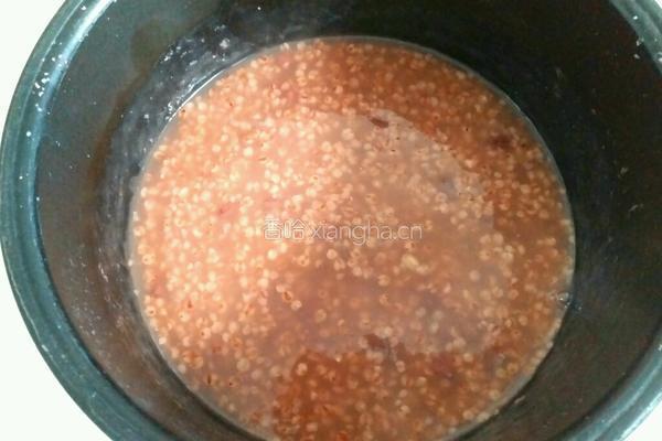 粘高粱米红豆粥的做法图解6