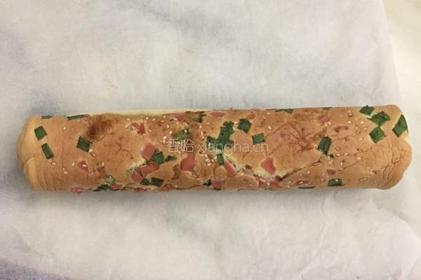 肉松火腿蛋糕卷的做法图解2