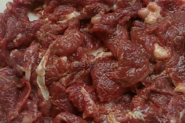 芥兰炒牛肉的做法图解3