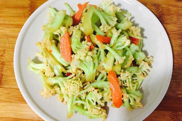 素炒花菜的做法图解6