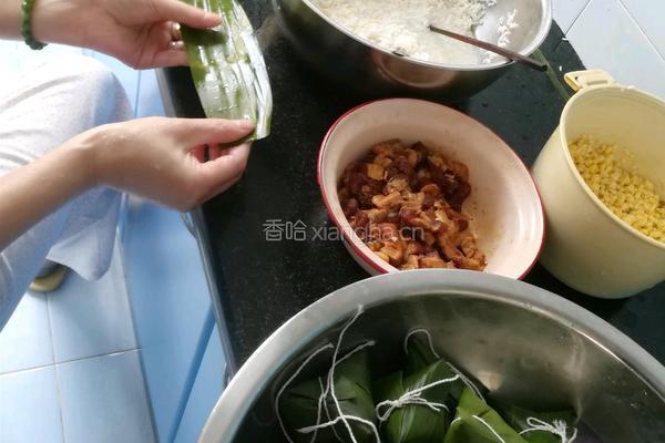 绿豆肉香棕的做法图解8