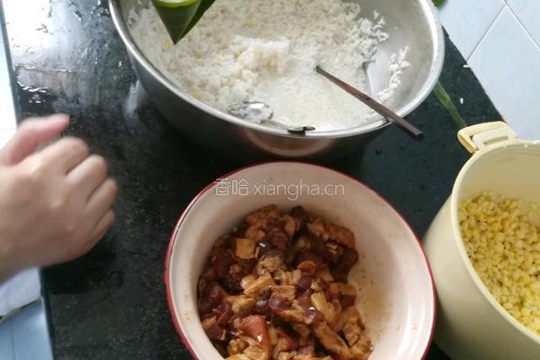绿豆肉香棕的做法图解10