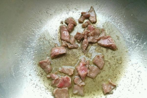 油麦菜炒肉的做法图解3