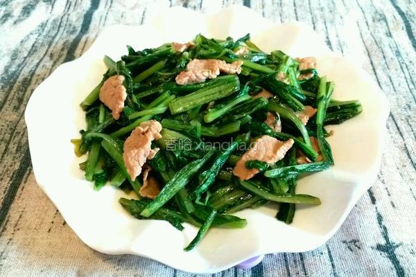 油麦菜炒肉的做法图解7