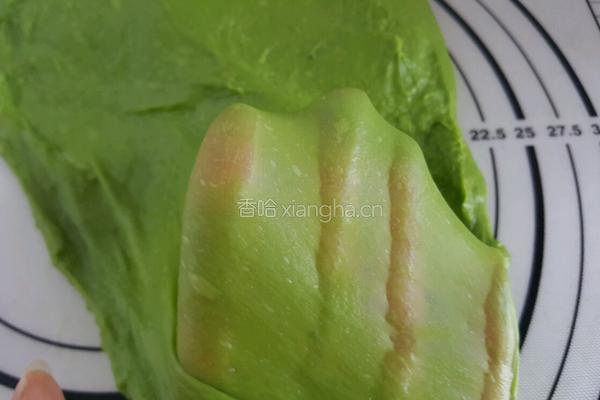 抹茶蜜豆吐司(五十铃)的做法图解5