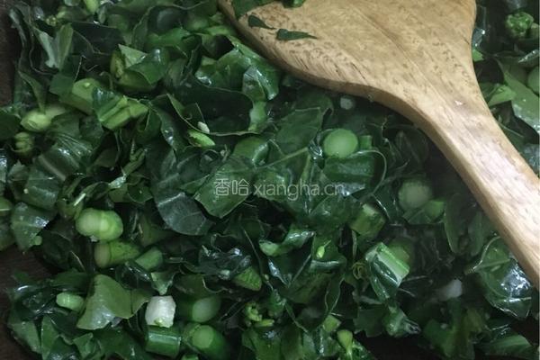 芥蓝菜炒饭的做法图解7