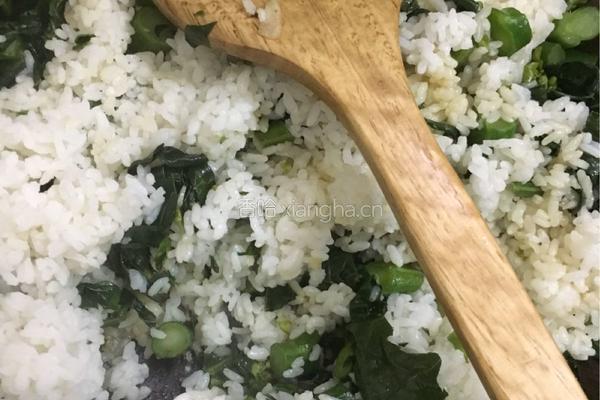 芥蓝菜炒饭的做法图解11