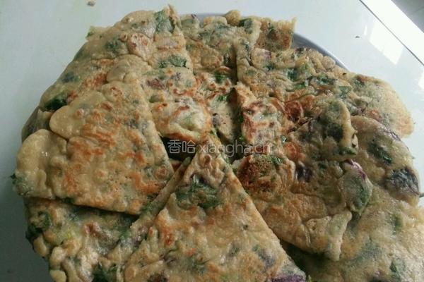 苋菜煎饼的做法图解5