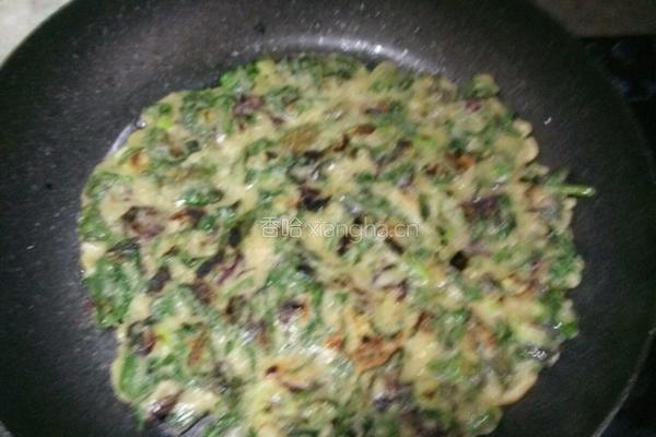 苋菜煎饼的做法图解4