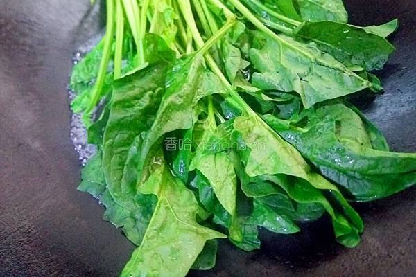 肉末菠菜的做法图解4