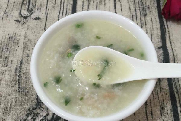 芹菜粉葛咸骨粥的做法图解11