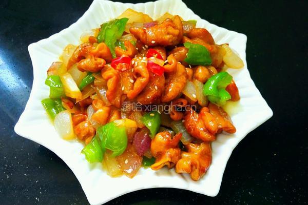 青椒洋葱炒肥肠的做法图解16