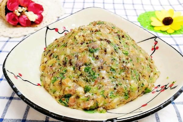 香菇青菜肉末馄饨馅的做法图解8