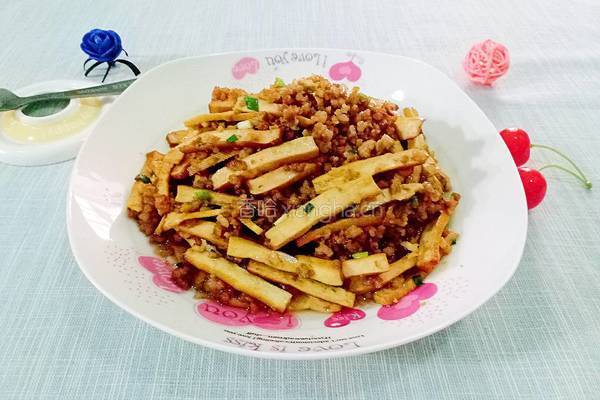 肉沫豆干的做法图解10