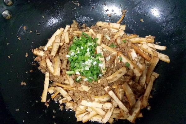 肉沫豆干的做法图解9