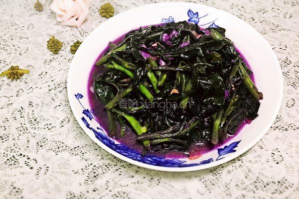 豆酱紫背天葵的做法图解7
