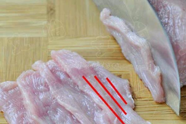 莴笋炒肉片的做法图解3