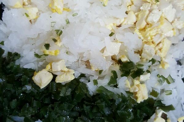萝卜海带豆腐素包子的做法图解4