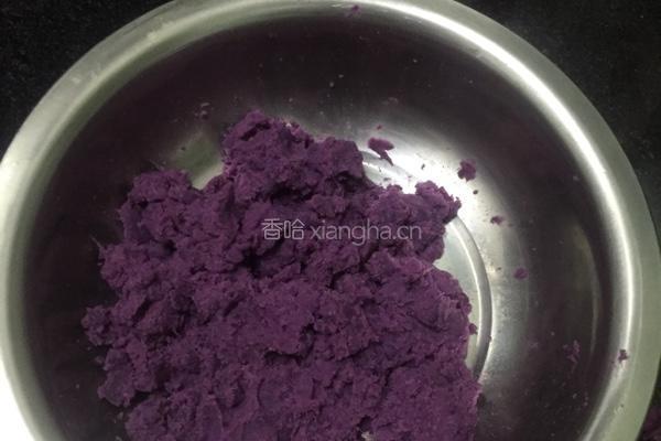 紫薯花卷的做法图解3