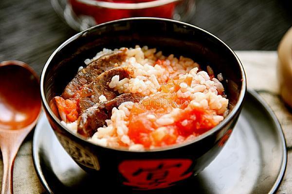 电饭煲西红柿腊肠饭的做法图解6