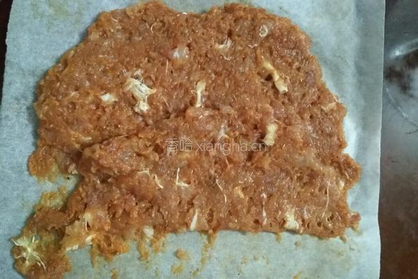 蜜汁奥良烤翅猪肉脯的做法图解4