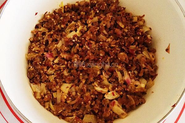 孜然肉馅饼的做法图解2
