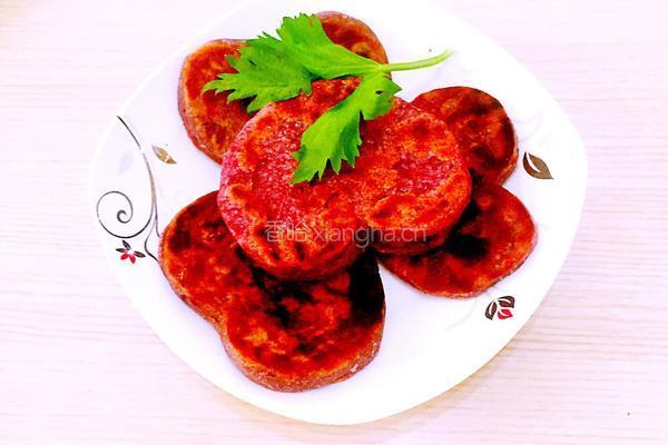 爱心紫薯饼的做法图解6