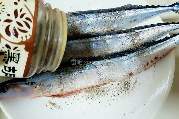 香葱柠檬秋刀鱼的做法图解4