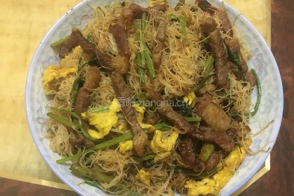笨鸡蛋黑椒牛肉炒福建米粉的做法图解10