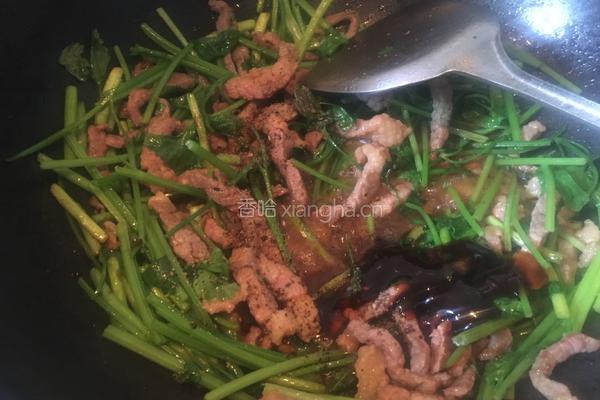 笨鸡蛋黑椒牛肉炒福建米粉的做法图解6