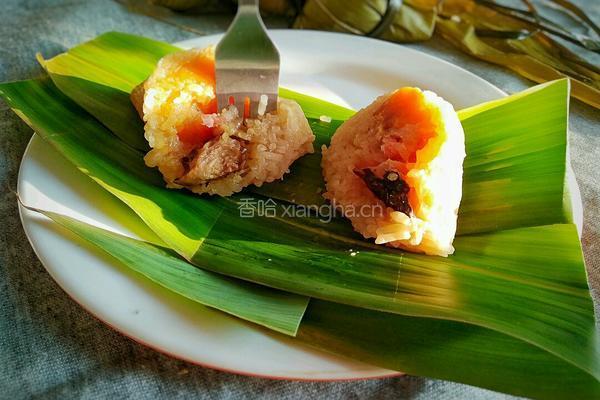 香菇咸蛋黄肉粽的做法图解27