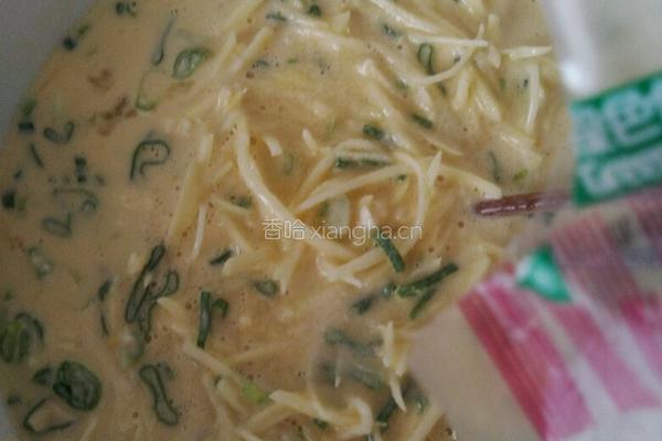 土豆丝茄汁蛋饼的做法图解6