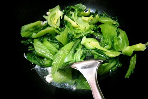 蒜蓉芥菜的做法图解5