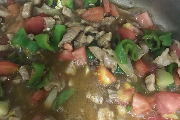 茄子肉丁面的做法图解4