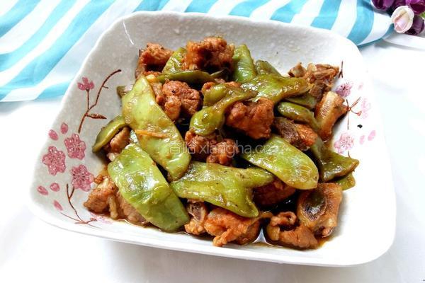 排骨炖油豆角的做法图解11