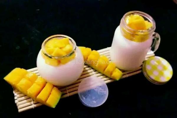 牛奶芒果布丁的做法图解11
