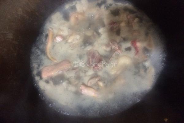 海带绿豆老鸭汤的做法图解2