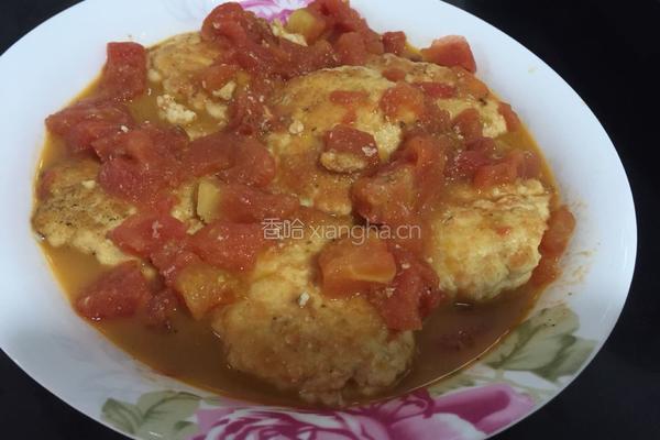 西红柿烩鸡肉饼的做法图解7