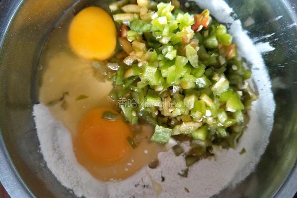 辣椒煎饼的做法图解3