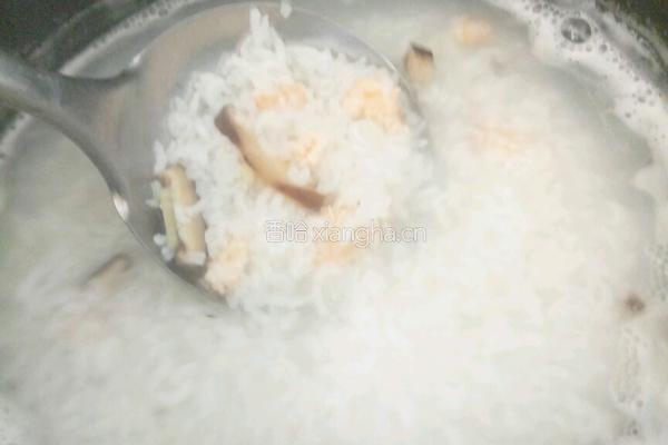 虾仁香菇粥的做法图解7