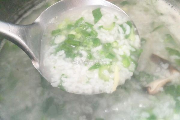 虾仁香菇粥的做法图解9