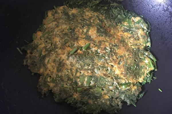 茴香苗蛋饼的做法图解5