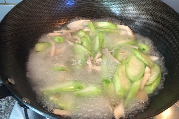丝瓜平菇素汤的做法图解8