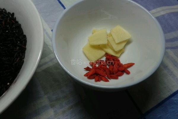 黑糯米粥的做法图解2